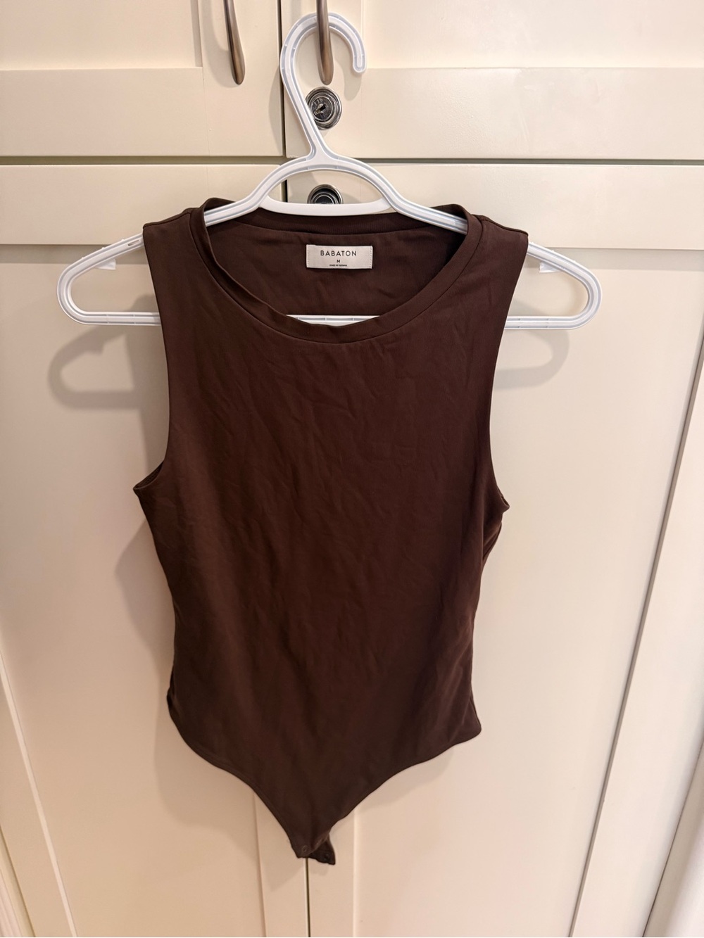 Babaton Chocolate Brown Sleeveless Bodysuit